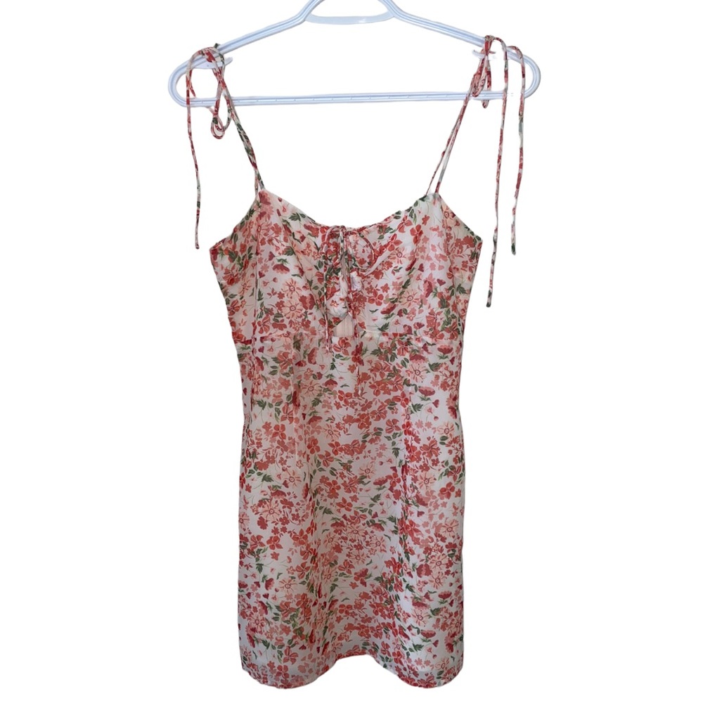 Finders Keepers Merci Mini Dress Strawberry Floral XS 2
